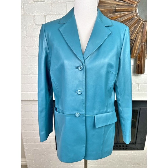 Vintage Pendleton Leather Blazer - Picture 1 of 9